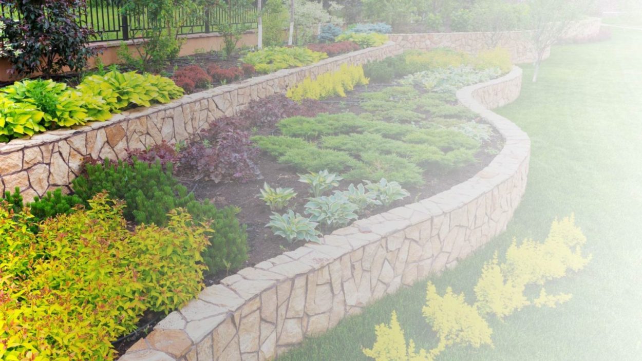 retaining walls of landscaped area montgomery al1
