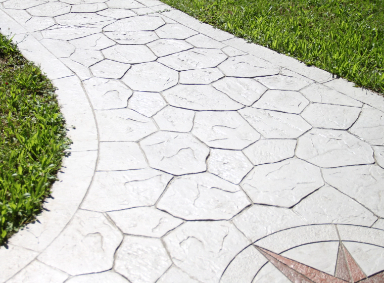 stamped pathway of residential house montgomery al